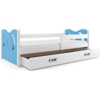 Interbeds Cama Individual Noel- 160x80- somier- cajón y cholchón de Espuma Gratis! (Azul)